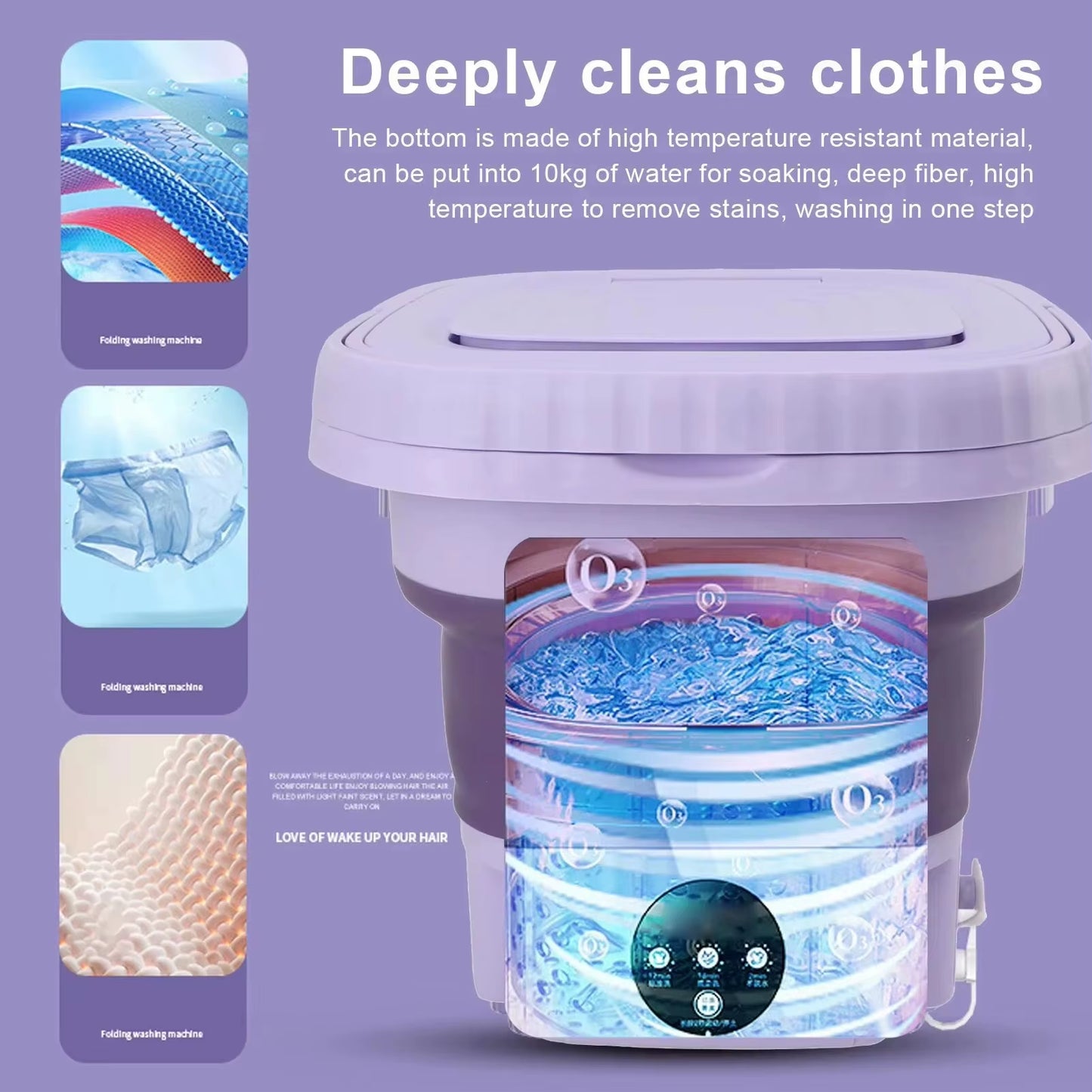 8L Small Foldable Washing Machine
