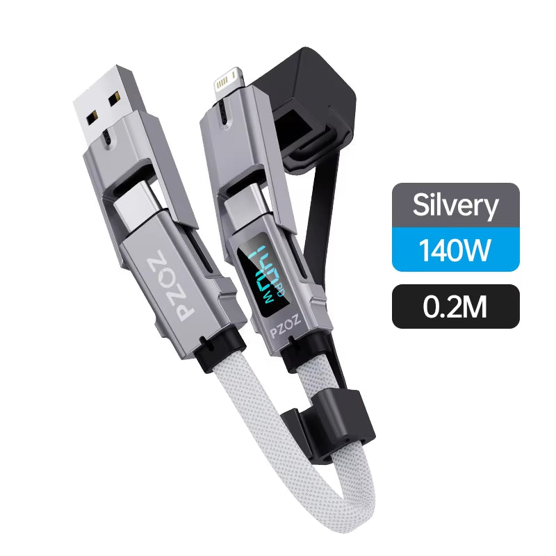 4 in 1 USB C Fast Charging for Iphone 15 14 13 Pro Max