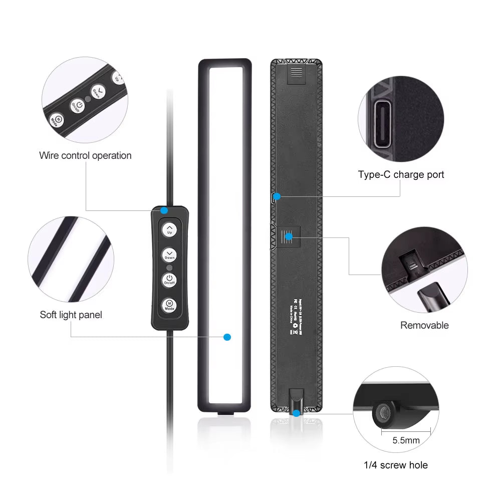 Desiontal WS66 Webcam Lighting for Laptop