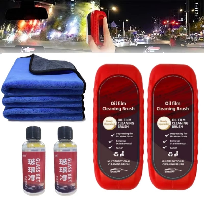 Windshield Glass Oil Film Cleaner