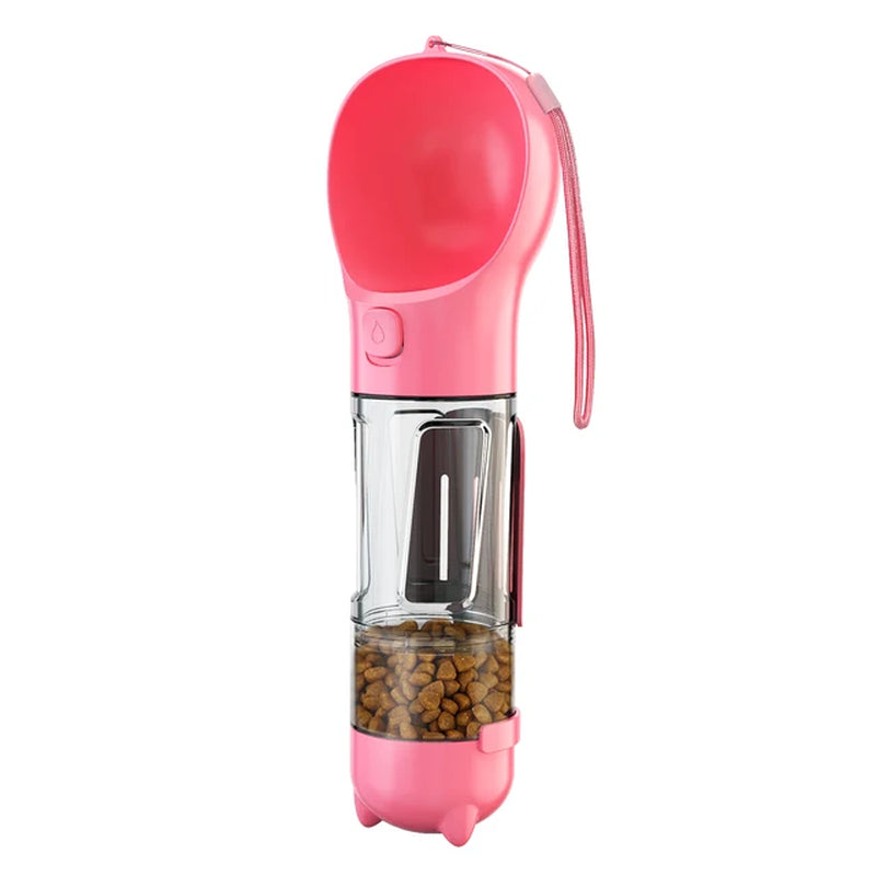 Dog Water Bottle Outdoor Portable Drinking Food Feeder for Small Medium Large Dogs Cats Puppy Poop Dispenser Labrador Supplies
