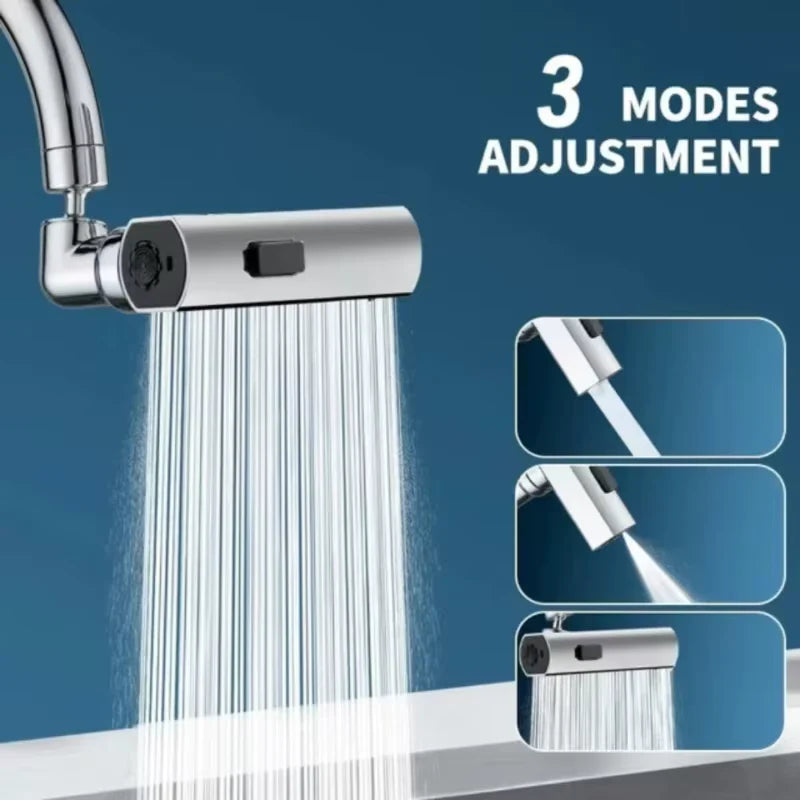 Elegant Kitchen Faucet with Waterfall Stream and Versatile Sprayer