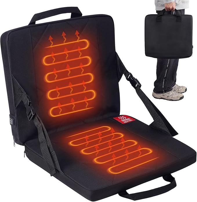 Folding Heated Stadium Seat Cushion