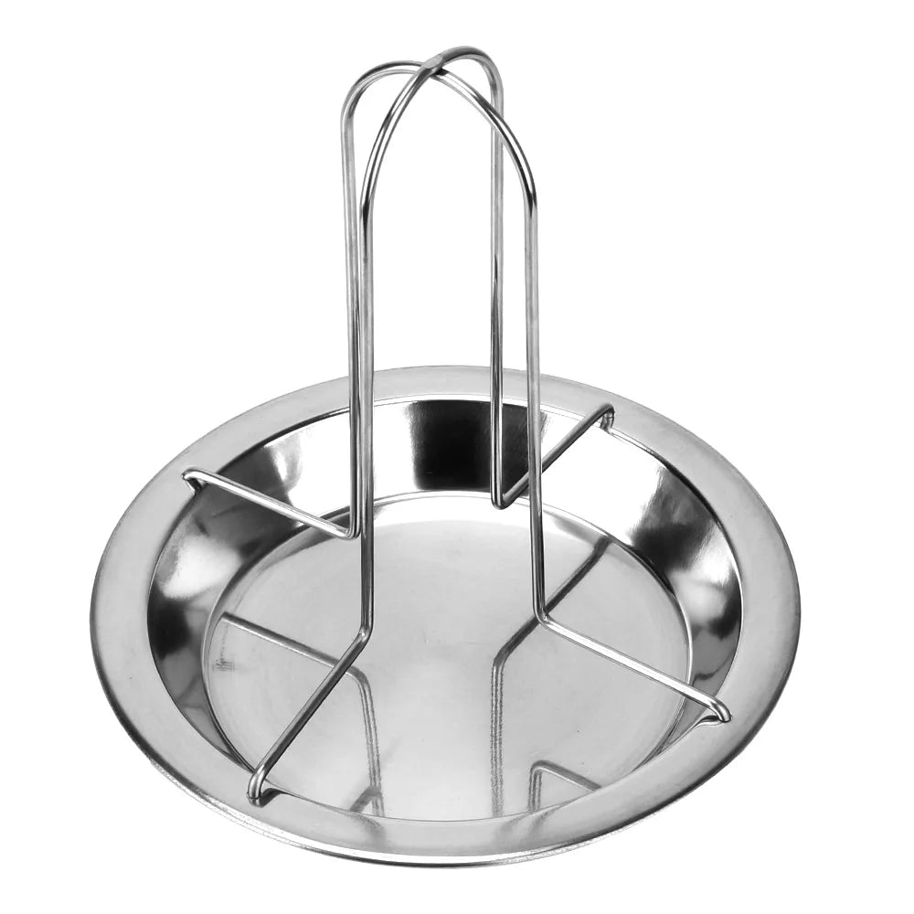 Chicken Roaster Rack Stainless Steel Roasting Grill Stand Kitchen Outdoor BBQ Tools Non-Stick Grilled Chicken Plate