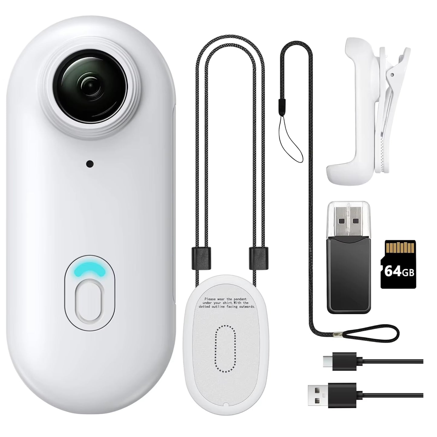 Compact 1080P WiFi Mini Action Camera with 128GB Storage - Perfect for Sports and Adventures!