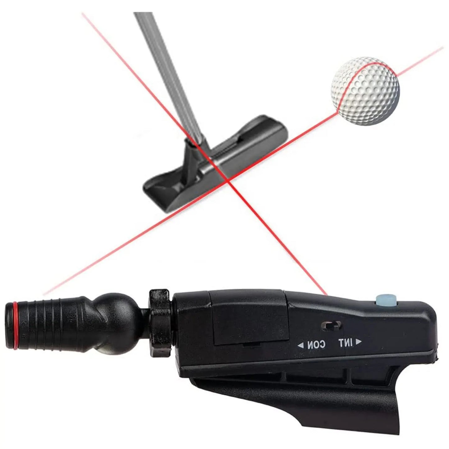 Golf Putter Lasers Sight Portable Golf Putting Trainer Golf Putt Training Aim Improve Line Aids Corrector Tools No Battery