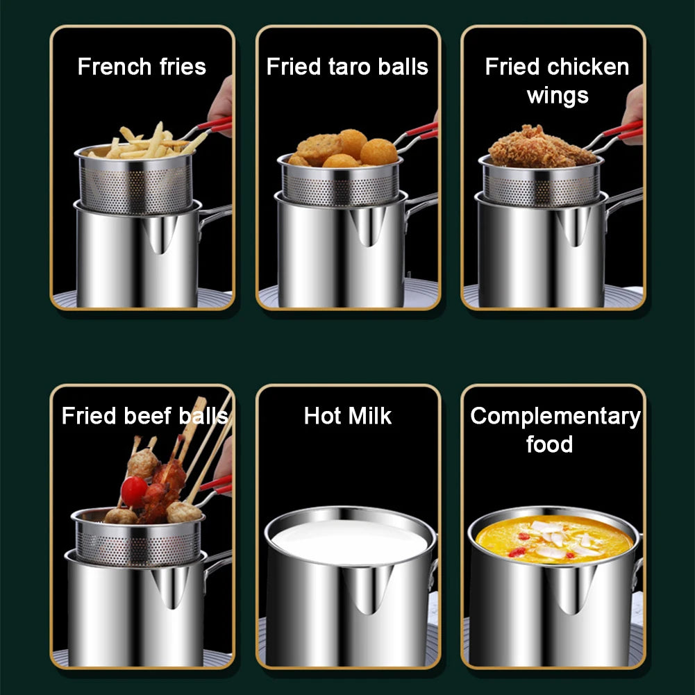 Stainless Steel Deep Fryer Pot