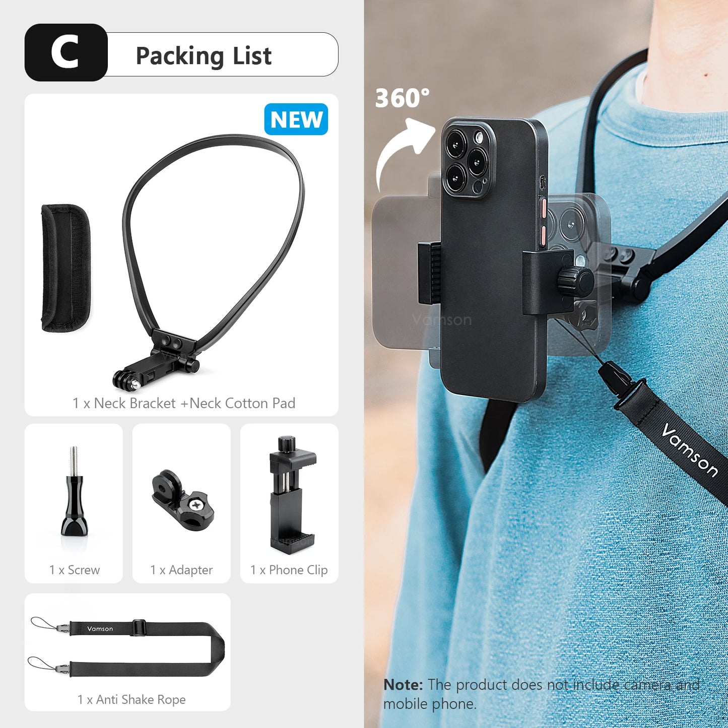 Vamson Neck Mount Lanyard Strap