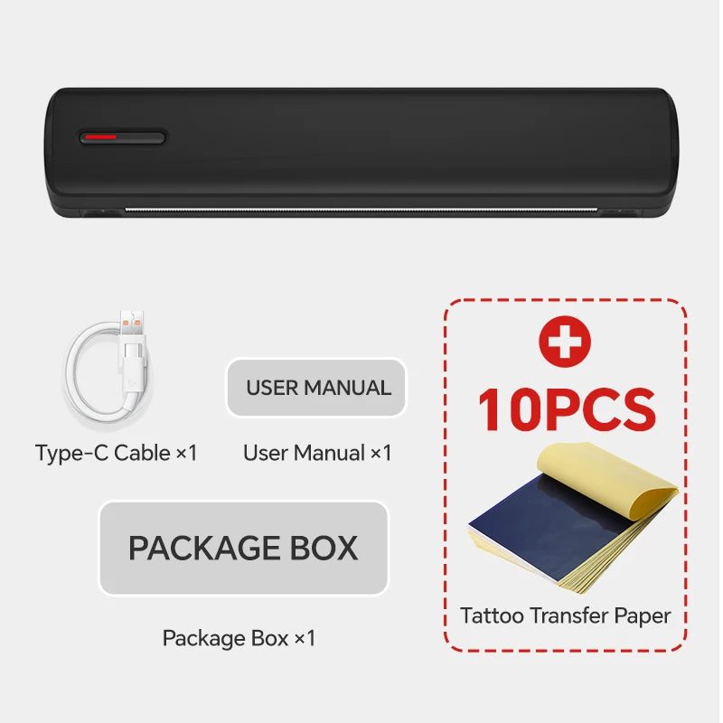 Mini A4 Portable Wireless Printer