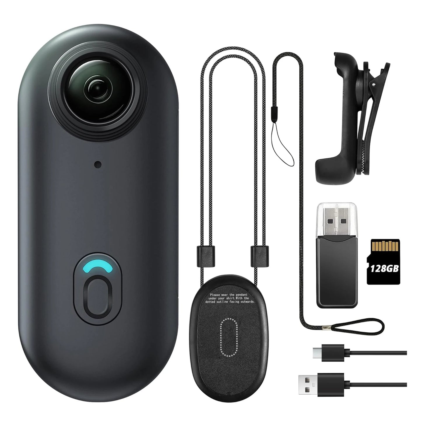 Compact 1080P WiFi Mini Action Camera with 128GB Storage - Perfect for Sports and Adventures!