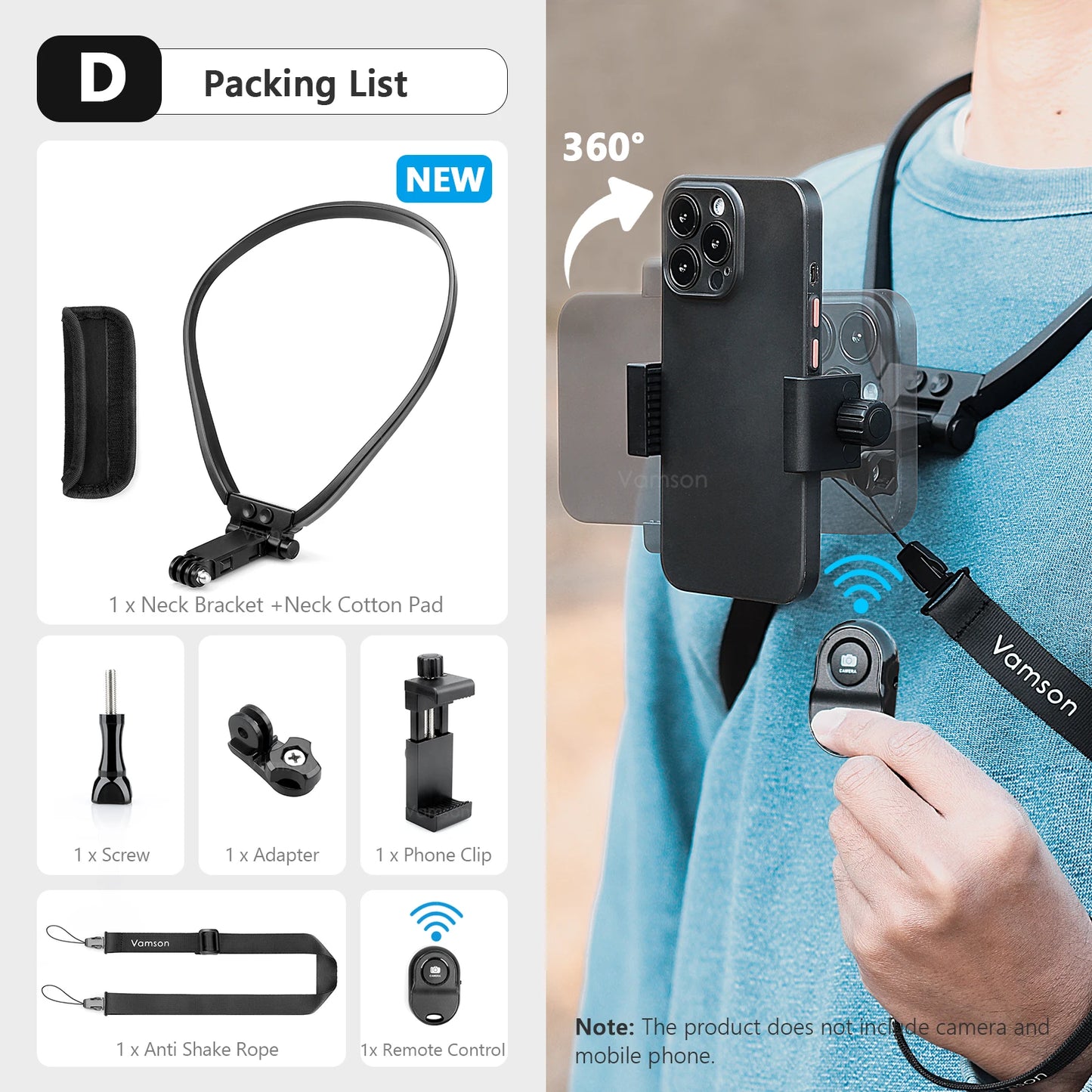 Vamson Neck Mount Lanyard Strap