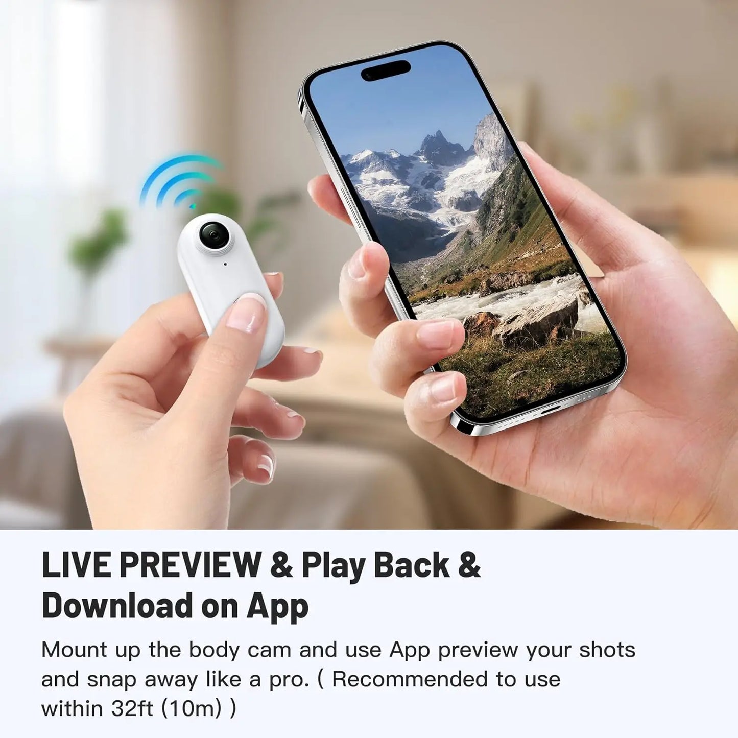 Compact 1080P WiFi Mini Action Camera with 128GB Storage - Perfect for Sports and Adventures!