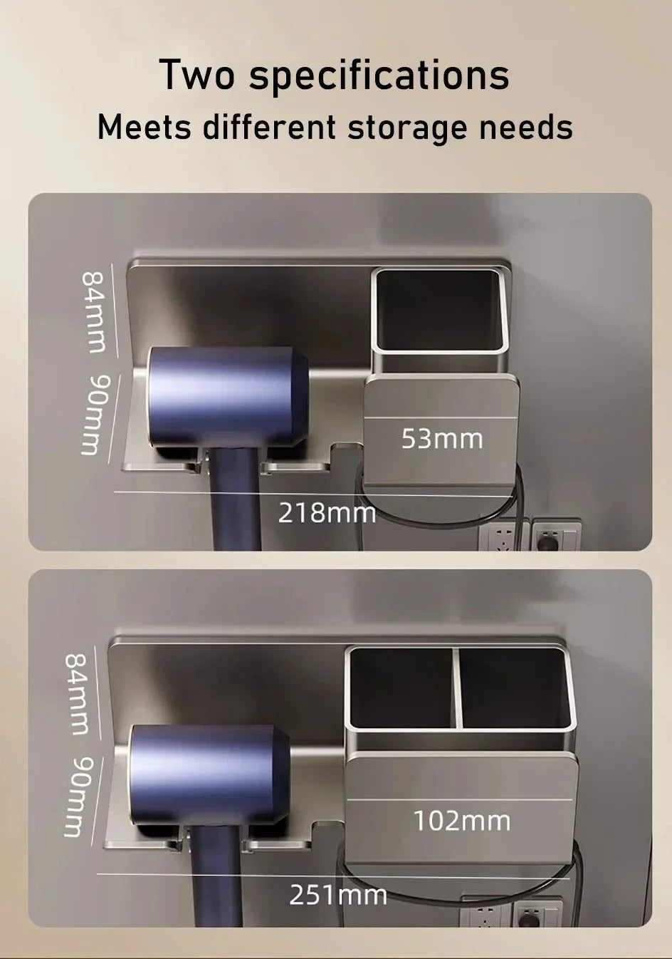 Wall Hair Dryer Holder