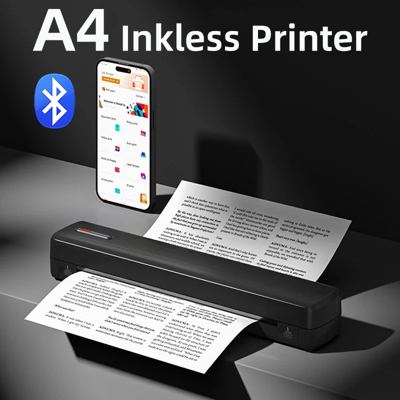Mini A4 Portable Wireless Printer