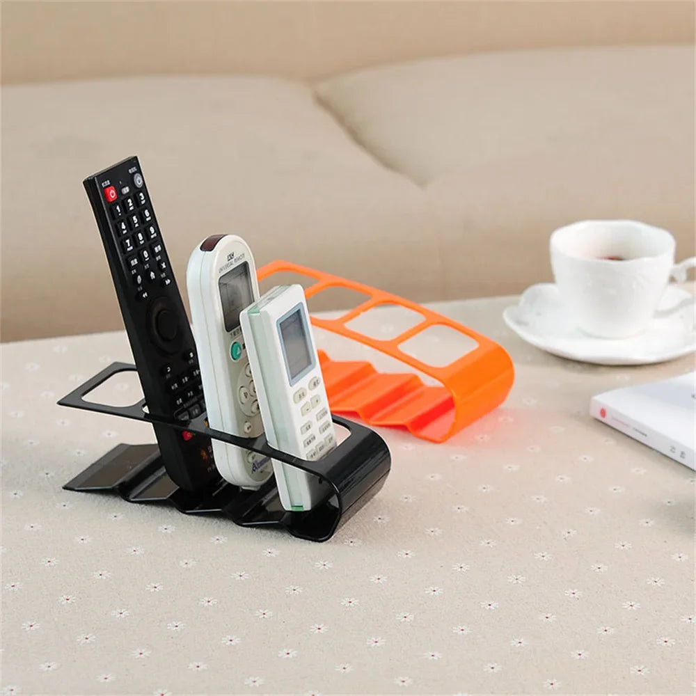 4 Section Tv Remote Control Stand Holder Home Appliance Remote Control Storage Rack Desktop Bracket for Home Living Room Office