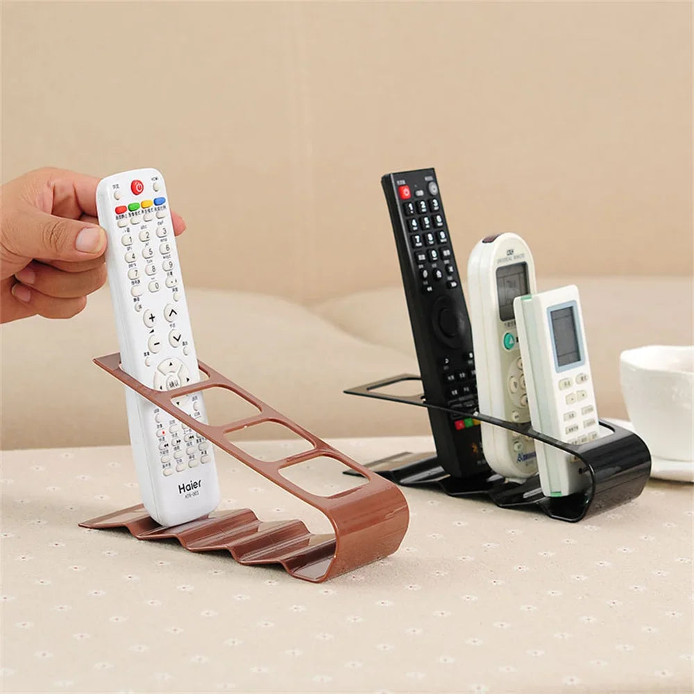 4 Section Tv Remote Control Stand Holder Home Appliance Remote Control Storage Rack Desktop Bracket for Home Living Room Office