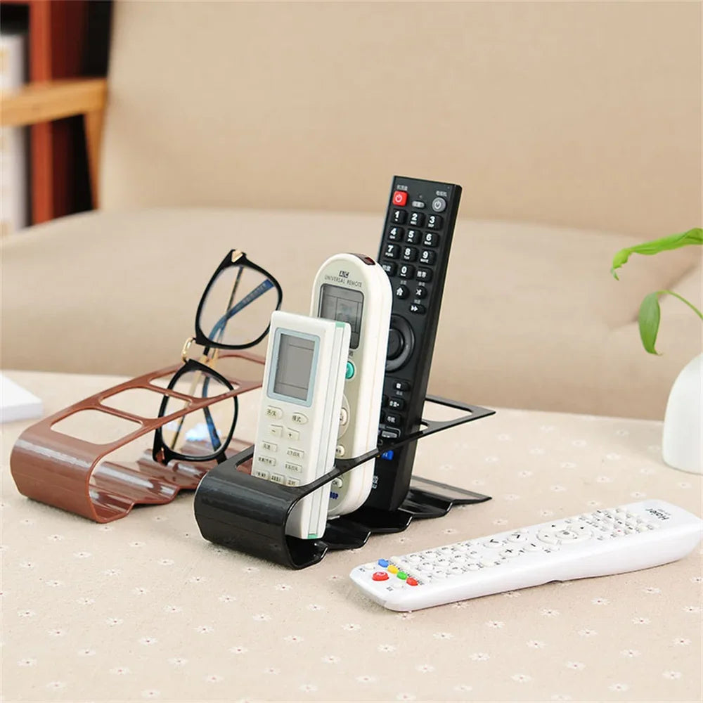 4 Section Tv Remote Control Stand Holder Home Appliance Remote Control Storage Rack Desktop Bracket for Home Living Room Office