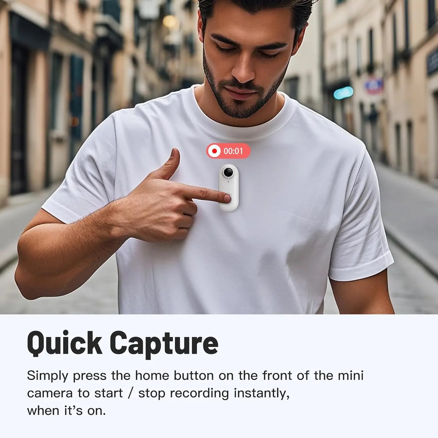 Compact 1080P WiFi Mini Action Camera with 128GB Storage - Perfect for Sports and Adventures!