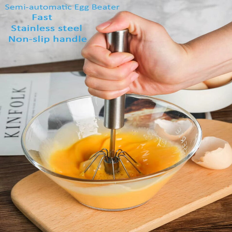 Stainless Steel Egg Beater and Hand Mixer