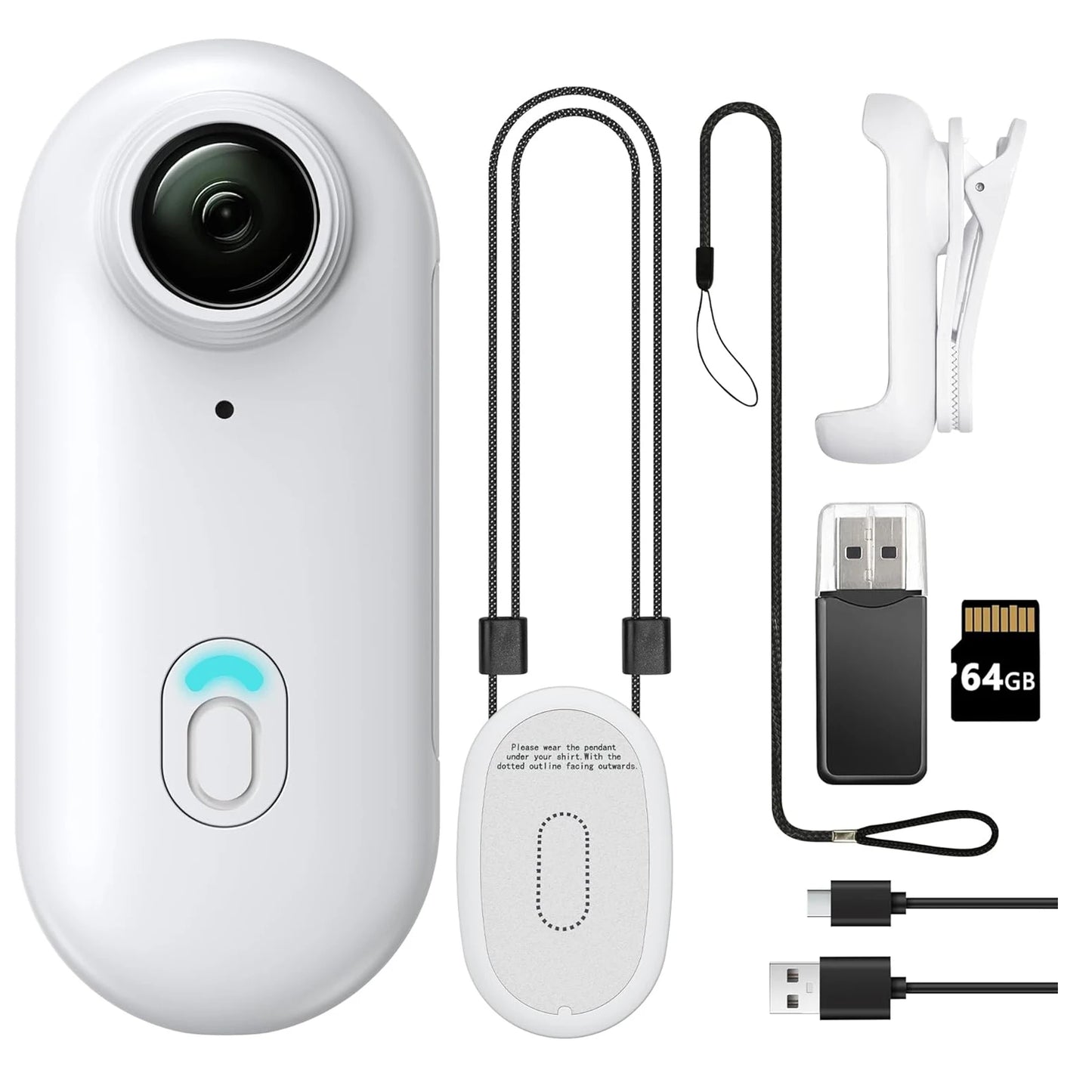 Compact 1080P WiFi Mini Action Camera with 128GB Storage - Perfect for Sports and Adventures!
