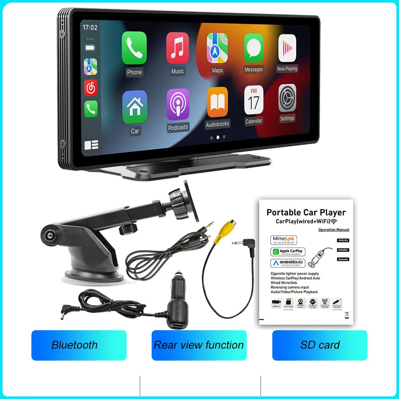 Wireless Carplay Screen HD Rear Reversing Camera Car