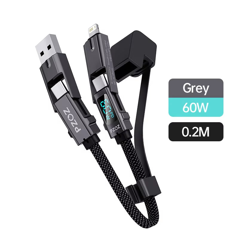 4 in 1 USB C Fast Charging for Iphone 15 14 13 Pro Max