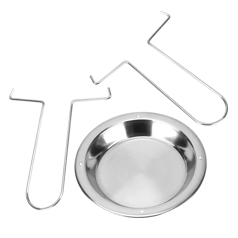 Chicken Roaster Rack Stainless Steel Roasting Grill Stand Kitchen Outdoor BBQ Tools Non-Stick Grilled Chicken Plate