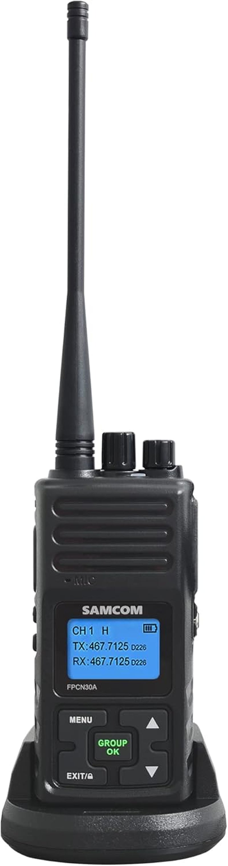 SAMCOM Long Range Rechargeable, Heavy Duty 2-Way Radio for Adults