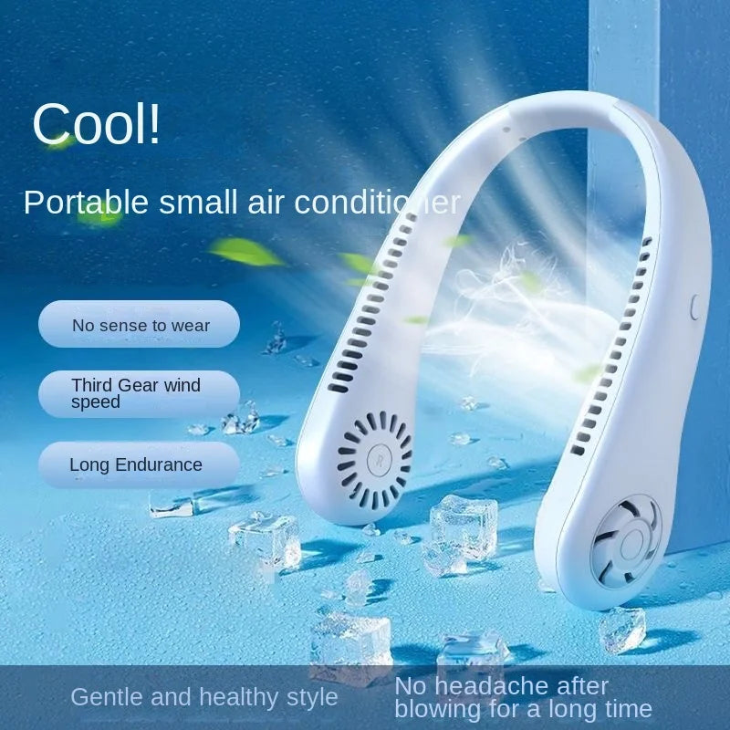  Rechargeable Air Cooler 3 Speed Mini Summer Sport Fan