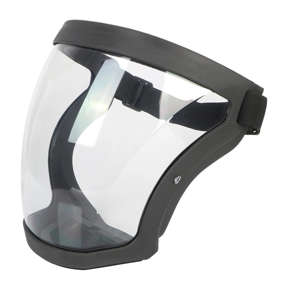 Full Face Shield Protection Face Cover Oil-Splash Proof Mask with Filters Motorcycle Bicycle Cycling Dusting Mask Kitchen Tool