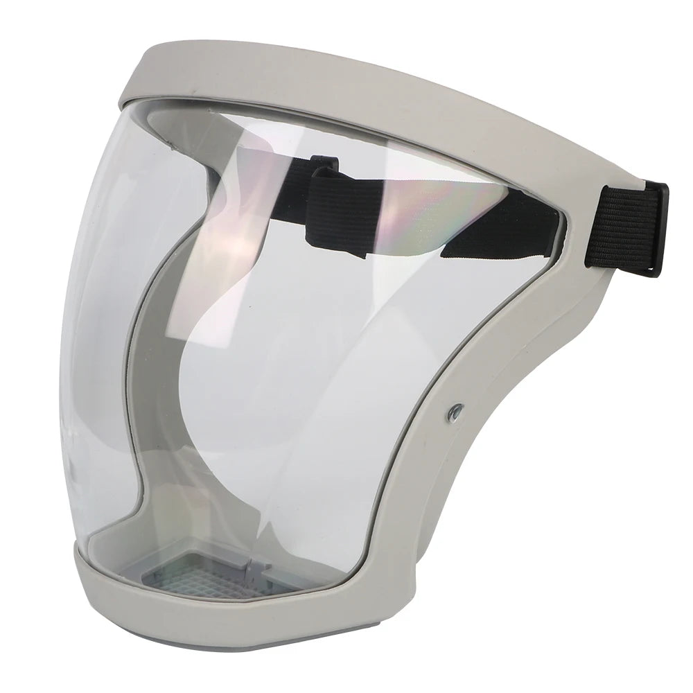 Full Face Shield Protection Face Cover Oil-Splash Proof Mask with Filters Motorcycle Bicycle Cycling Dusting Mask Kitchen Tool