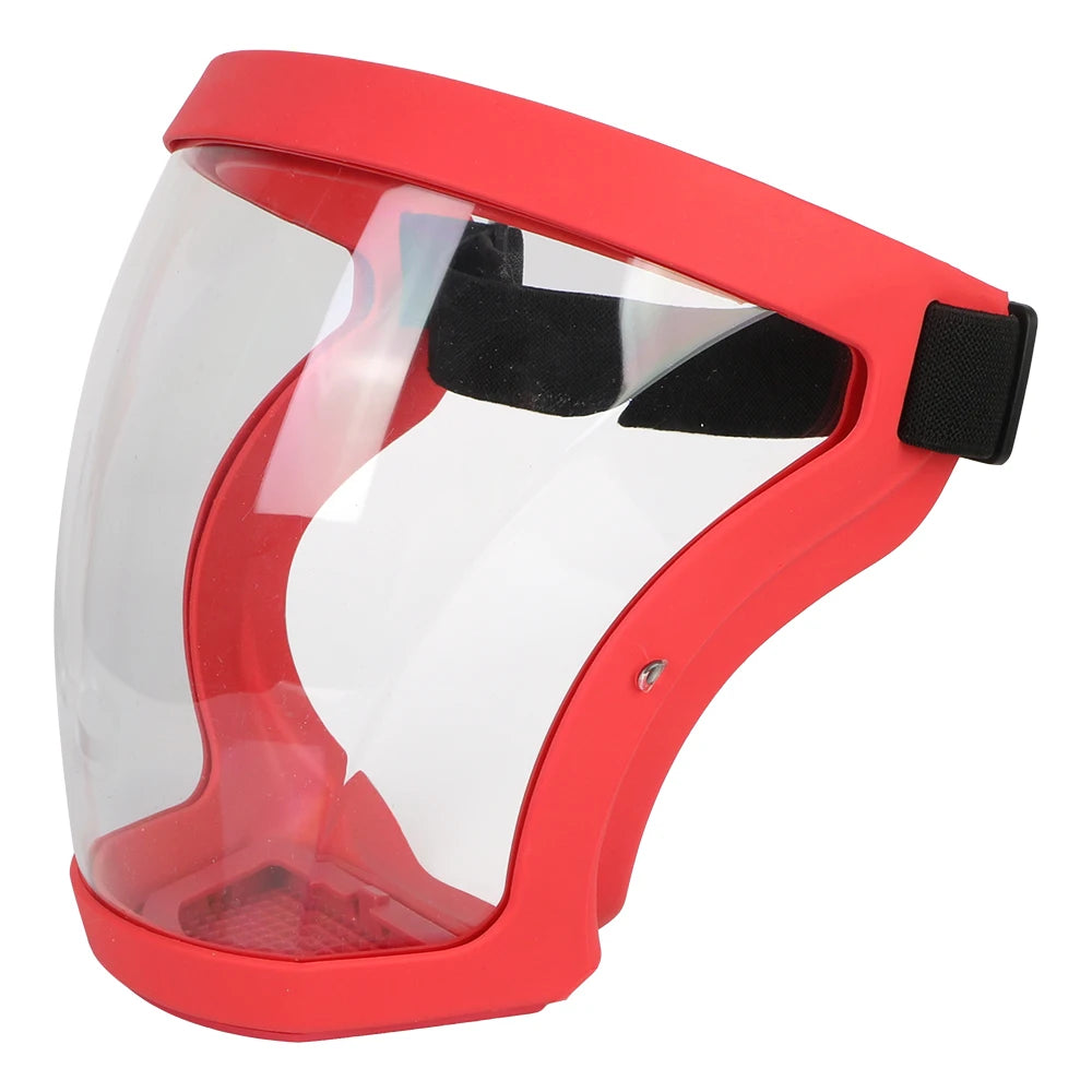 Full Face Shield Protection Face Cover Oil-Splash Proof Mask with Filters Motorcycle Bicycle Cycling Dusting Mask Kitchen Tool