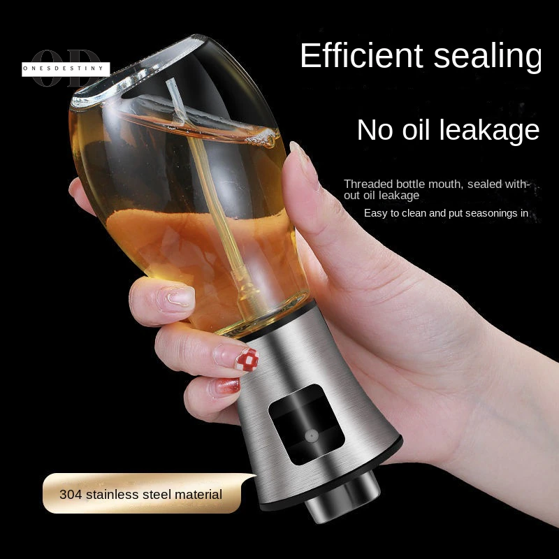 Oil Spray Pot Oil Sprayer for Cooking Spray Bottle Barbecue Multi-Function Air Fryer Glass High-Pressure Baking Oil Pot