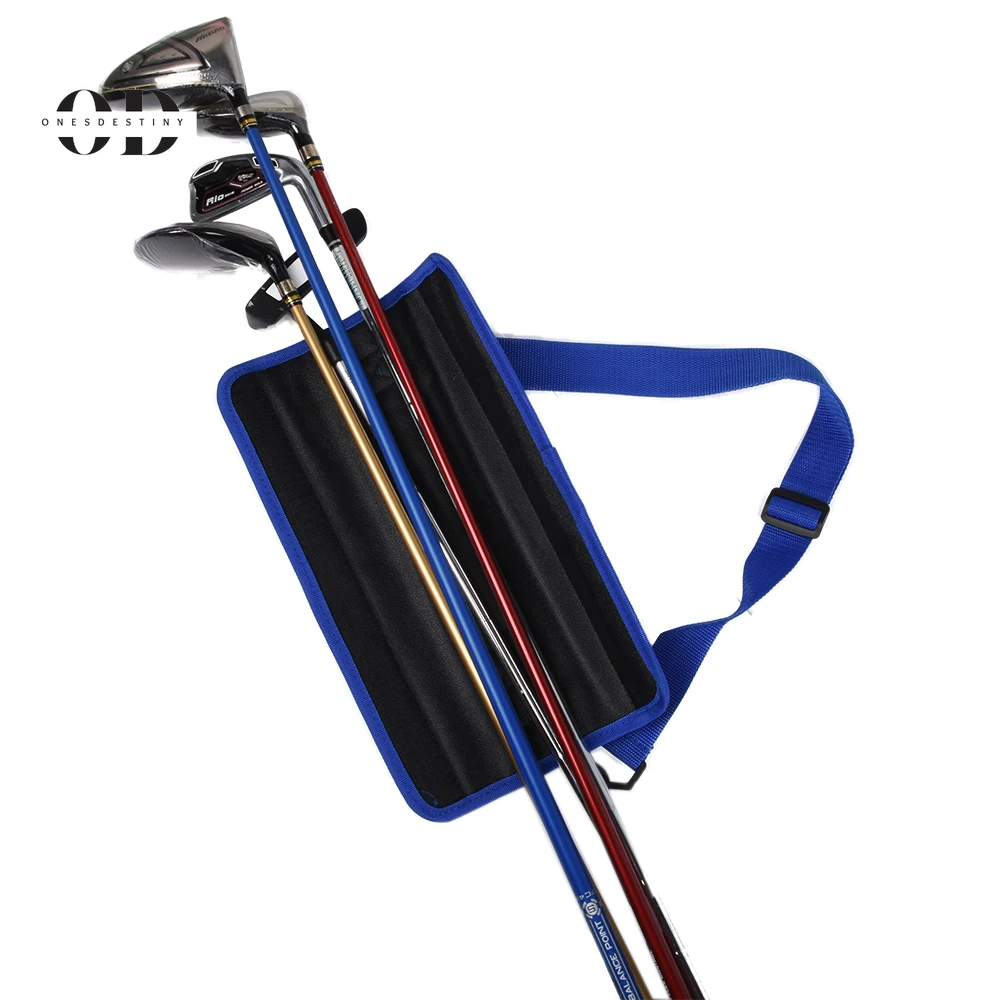 Mini Portable Nylon Golf Club Bag Simple Golf Gun Carrier Bag Travel Bag Golf Training Case with Adjustable Shoulder Straps
